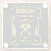 Wood Magician Glasuntersetzer (Rückseite)