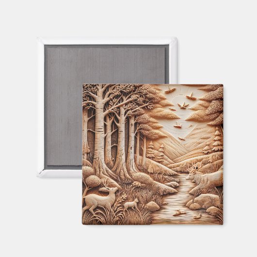 Wood Magnet (Vorderseite/Rückseite)