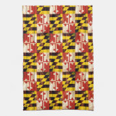 Wood Maryland Flaggen Küchentuch (Vertikal)