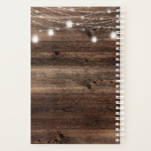 Wood Mason Jar Wedding Planner Planer (Rückseite)