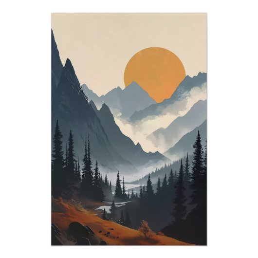 Wood, Moon and Mood Poster (Vorderseite)