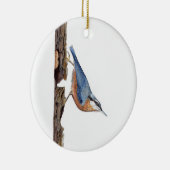 Wood Nuthatch Bird (Sitta Europaea) Keramik Ornament (Rechts)