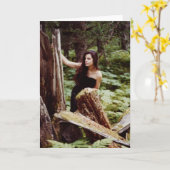 Wood Nymph notecard Karte (Gelbe Blume)