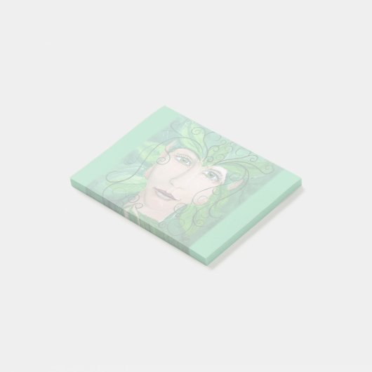 Wood Nymph Post It Notepad Post-it Klebezettel (angewinkelt)