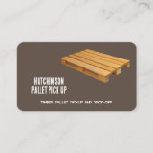 Wood Pallet Visitenkarte (Vorderseite)