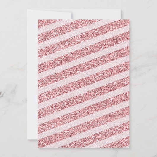 Wood Pink ein wenig Schneeflocken Winter Baby Dusc Einladung (Rückseite)