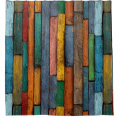 Wood Planks Shower Curtain Duschvorhang (Vorderseite)