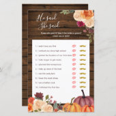 Wood Pumpkin Burnt Orange Er sagte, sie sagte "Gam (Vorne/Hinten)