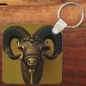 Wood Ram Schlüsselanhänger (Rückseite)