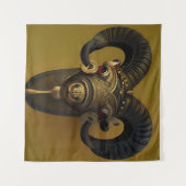 Wood Ram Wandteppich (Vorderseite (Horizontal))