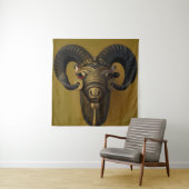 Wood Ram Wandteppich (Beispiel)