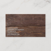 Wood Sander | Malerwalze Visitenkarte (Rückseite)