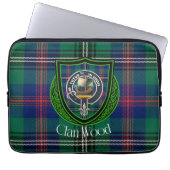 Wood Scottish Clan Tartan and Crest  Laptopschutzhülle (Vorderseite)