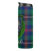 Wood Scottish Clan Tartan & Crest Thermosbecher (Nach rechts gedreht)