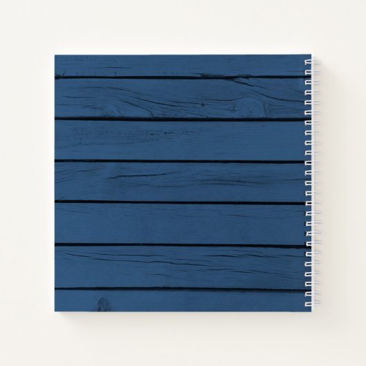 Wood Seepferd Lighthouse Beach House Gästebuch Notizblock (Rückseite)