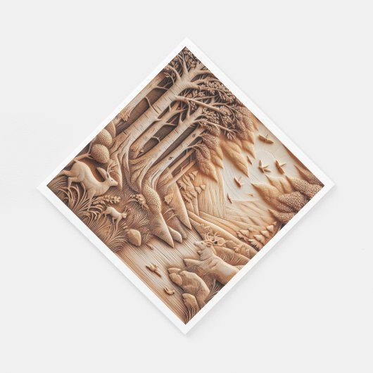 Wood Serviette (Ecke)