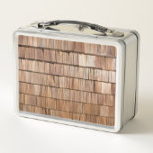 Wood Shingle Metall Lunch Box (Rückseite)