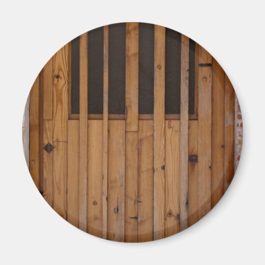 Wood Slats Beach Door Costa Brava Spanien Magnet (Vorne)