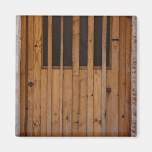 Wood Slats Beach Door Costa Brava Spanien Magnet