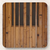 Wood Slats Beach Door Costa Brava Spanien Untersetzer (Vorderseite)