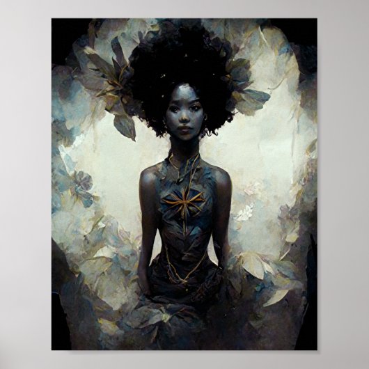Wood Sprite Fee Faiasy Fantasy Art Poster (Vorne)
