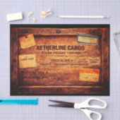 Wood Steampunk Cargo Crate FC3 Decoupage Seidenpapier (Handwerk)