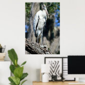 Wood Stork in The Wild Poster (Heimbüro)