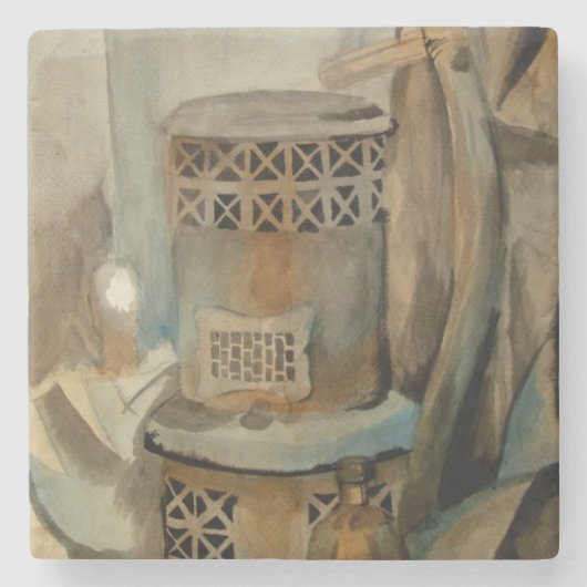 Wood Stove und Sythe Steinuntersetzer (Vorderseite)