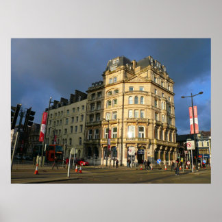 Wood Street, Cardiff, Wales Poster