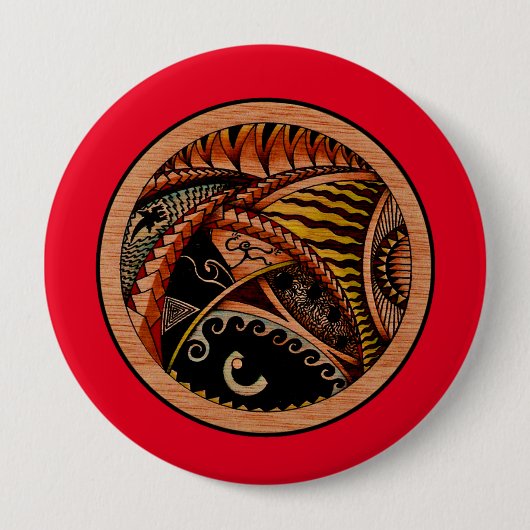 Wood Tattoo Button (Vorderseite)