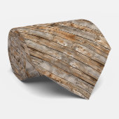 Wood Texture Neck Tie Krawatte (Gerollt)