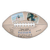 Wood Theme Vatertag Vater Geburtstag Football (Vorderseite)