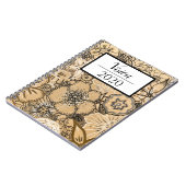 Wood Themed Floral Notebook Vision 2020 Notizblock (Linke Seite)