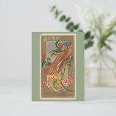Wood Thrush Postkarte (Stehend Vorderseite)