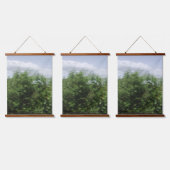 Wood Topped Wall Tapestry 3 style and design Wandteppich Mit Holzrahmen (Dreifach)