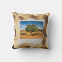 Wood Topped Wall Tapestry Kissen