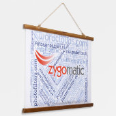 Wood Topped Wall Tapestry (landscape) Wandteppich Mit Holzrahmen (Gewinkelt)