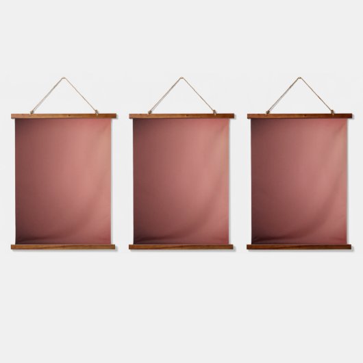 Wood Topped Wall Tapestry style and design Wandteppich Mit Holzrahmen (Dreifach)