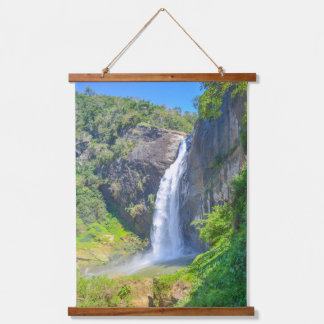 Wood Topped Wall Tapestry Wandteppich Mit Holzrahmen