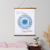 Wood Topped Wall Tapestry Wandteppich Mit Holzrahmen (Schlafzimmer)