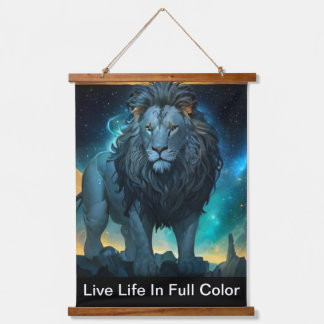 Wood Topped Wall Tapestry Wandteppich Mit Holzrahmen