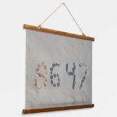 Wood Topped Wall Tapestry Wandteppich Mit Holzrahmen (Gewinkelt)