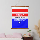 Wood Topped Wall Tapestry Wandteppich Mit Holzrahmen (Schlafzimmer)