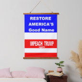 Wood Topped Wall Tapestry Wandteppich Mit Holzrahmen (Schlafzimmer)