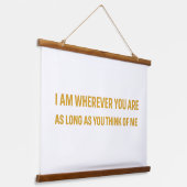 Wood Topped Wall Tapestry Wandteppich Mit Holzrahmen (Gewinkelt)