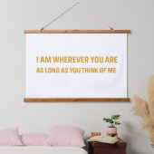 Wood Topped Wall Tapestry Wandteppich Mit Holzrahmen (Schlafzimmer)