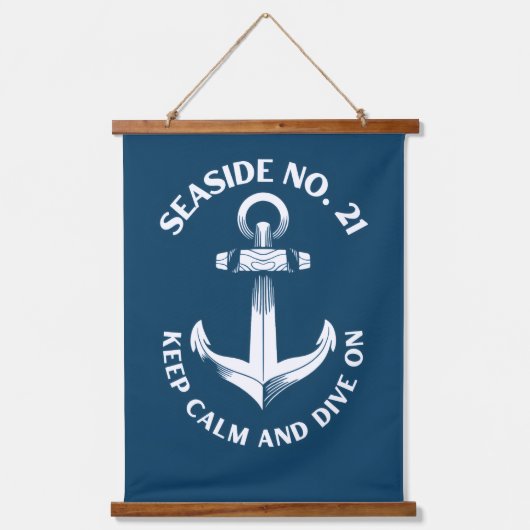 wood topped wall tapestry wandteppich mit holzrahmen (Vorderseite)