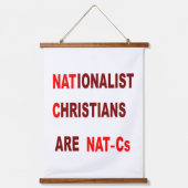 Wood Topped Wall Tapestry Wandteppich Mit Holzrahmen (Vorderseite)