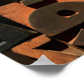 Wood type letterpress photo poster (Ecke)