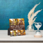 Wood Vatertag Bester Vater je FotoCollage Fotoplatte (InSitu)
